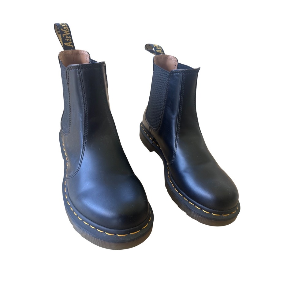 Dr. Martens 2976 Chelsea Boots Black Smooth Leather Women's US 10 Grunge